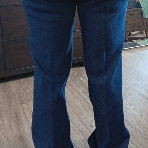 Vintage Bleans Denim Jeans 1970s Dark Wash Stretchy Cotton Deadstock NOS - Picture 9 of 16